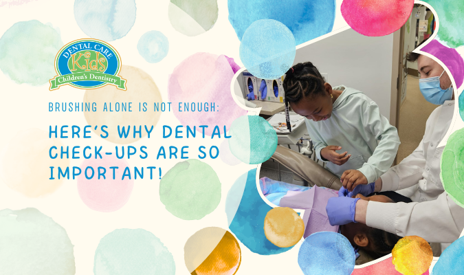 Child receiving dental checkup